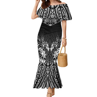 Custom New Zealand Fishing Mermaid Dress Aotearoa Maori Koru - Polynesian Pride