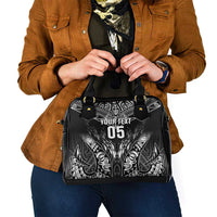 Custom New Zealand Fishing Shoulder Handbag Aotearoa Maori Koru - Polynesian Pride