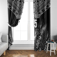 Custom New Zealand Fishing Window Curtain Aotearoa Maori Koru - Polynesian Pride