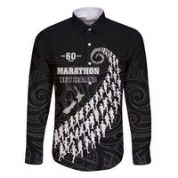 Custom New Zealand Marathon Family Matching Tank Maxi Dress and Hawaiian Shirt Maori Style
