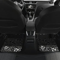 Hawaii Hibiscus With Black Polynesian Pattern Car Mats