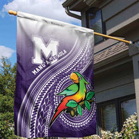 Manua High School Garden Flag Polynesian Tribal Pattern