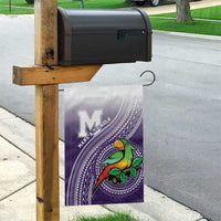 Manua High School Garden Flag Polynesian Tribal Pattern