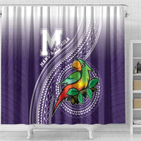 Manua High School Shower Curtain Polynesian Tribal Pattern