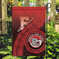 Fagaitua High School Garden Flag Polynesian Tribal Pattern