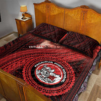Fagaitua High School Quilt Bed Set Polynesian Tribal Pattern