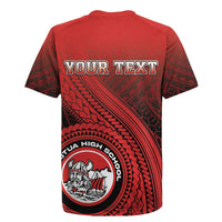 Personalized Fagaitua High School Rugby Jersey Polynesian Tribal Pattern