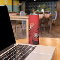 Personalized Fagaitua High School Skinny Tumbler Polynesian Tribal Pattern LT05 - Polynesian Pride