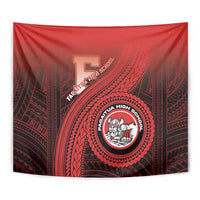 Fagaitua High School Tapestry Polynesian Tribal Pattern