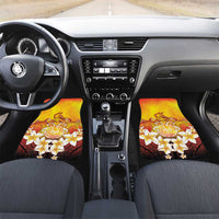 Tahiti Heiva Festival Car Mats Tahitian Vahine Plumeria Flowers