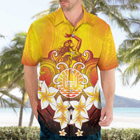 Tahiti Heiva Festival Hawaiian Shirt Tahitian Vahine Plumeria Flowers