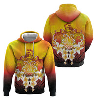 Tahiti Heiva Festival Hoodie Tahitian Vahine Plumeria Flowers