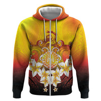 Tahiti Heiva Festival Hoodie Tahitian Vahine Plumeria Flowers