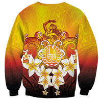 Tahiti Heiva Festival Sweatshirt Tahitian Vahine Plumeria Flowers