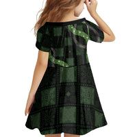 Hawaiian Quilt Family Matching Off Shoulder Maxi Dress and Hawaiian Shirt Pele Hair Hinahina Lei Black Version