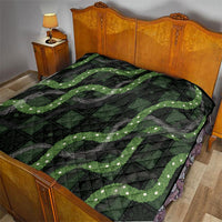 Hawaiian Quilt Quilt Pele Hair Hinahina Lei Black Version