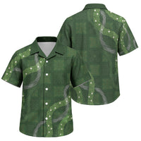 Hawaiian Quilt Family Matching Mermaid Dress and Hawaiian Shirt Pele Hair Hinahina Lei Green Version LT05 Son's Shirt Green - Polynesian Pride