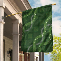 Hawaiian Quilt Garden Flag Pele Hair Hinahina Lei Green Version