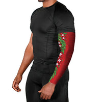 Tonga Language Week Arm Sleeves Heilala Floral Red