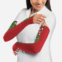 Tonga Language Week Arm Sleeves Heilala Floral Red