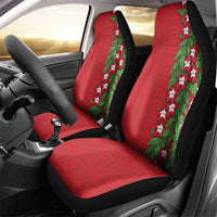 Tonga Language Week Car Seat Cover Heilala Floral Red