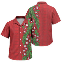 Tonga Language Week Family Matching Mermaid Dress and Hawaiian Shirt Heilala Floral Red LT05 Son's Shirt Red - Polynesian Pride