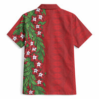 Tonga Language Week Hawaiian Shirt Heilala Floral Red