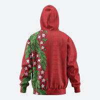 Tonga Language Week Hoodie Heilala Floral Red