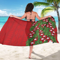 Tonga Language Week Sarong Heilala Floral Red