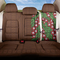 Tonga Language Week Back Car Seat Cover Heilala Floral Brown