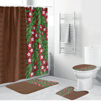 Tonga Language Week Bathroom Set Heilala Floral Brown