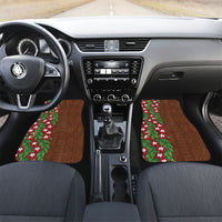 Tonga Language Week Car Mats Heilala Floral Brown