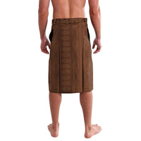 Tonga Language Week Lavalava Heilala Floral Brown