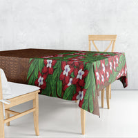 Tonga Language Week Tablecloth Heilala Floral Brown
