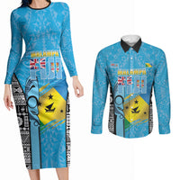 Personalised Malampa Fiji Day 2026 Couples Matching Long Sleeve Bodycon Dress and Long Sleeve Button Shirt Unique Style