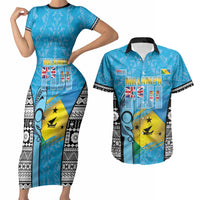 Personalised Malampa Fiji Day 2026 Couples Matching Short Sleeve Bodycon Dress and Hawaiian Shirt Unique Style