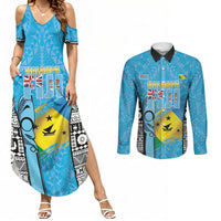 Personalised Malampa Fiji Day 2026 Couples Matching Summer Maxi Dress and Long Sleeve Button Shirt Unique Style