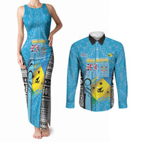 Personalised Malampa Fiji Day 2026 Couples Matching Tank Maxi Dress and Long Sleeve Button Shirt Unique Style
