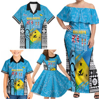 Personalised Malampa Fiji Day 2026 Family Matching Off Shoulder Maxi Dress and Hawaiian Shirt Unique Style