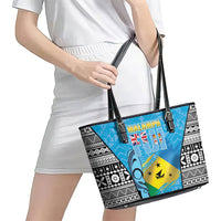 Malampa Fiji Day 2026 Leather Tote Bag Unique Style LT05 - Polynesian Pride