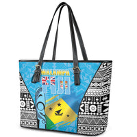 Malampa Fiji Day 2026 Leather Tote Bag Unique Style LT05 - Polynesian Pride