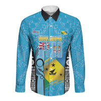 Personalised Malampa Fiji Day 2026 Long Sleeve Button Shirt Unique Style