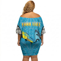 Personalised Malampa Fiji Day 2026 Off Shoulder Short Dress Unique Style