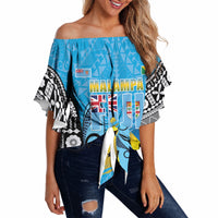 Personalised Malampa Fiji Day 2026 Off Shoulder Wrap Waist Top Unique Style