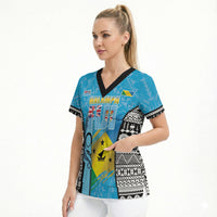 Personalised Malampa Fiji Day 2026 Scrub Top Unique Style