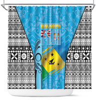Malampa Fiji Day 2026 Shower Curtain Unique Style LT05 Blue - Polynesian Pride