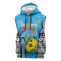 Personalised Malampa Fiji Day 2026 Sleeveless Hoodie Unique Style