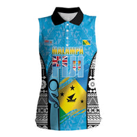Personalised Malampa Fiji Day 2026 Women Sleeveless Polo Shirt Unique Style