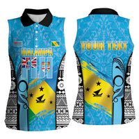 Personalised Malampa Fiji Day 2026 Women Sleeveless Polo Shirt Unique Style
