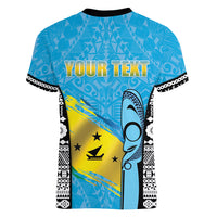 Personalised Malampa Fiji Day 2026 Women V-Neck T-Shirt Unique Style